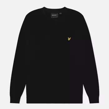 Мужской свитер Lyle & Scott Cotton Crew Neck, цвет чёрный, размер S