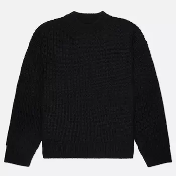 Мужской свитер MKI Miyuki-Zoku Chunky Rib Knit Crew Neck, цвет чёрный, размер S