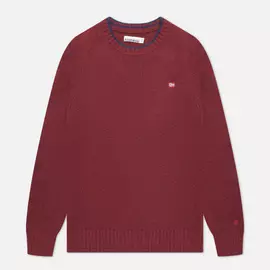 Мужской свитер Napapijri Dain Crew Neck, цвет бордовый, размер S