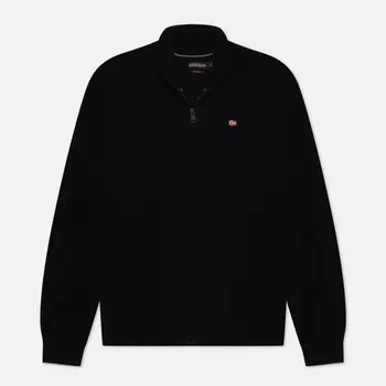 Мужской свитер Napapijri Damavand Full Zip, цвет чёрный, размер XXL