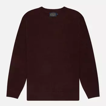 Мужской свитер Pendleton Shetland Crew Neck, цвет бордовый, размер XXL