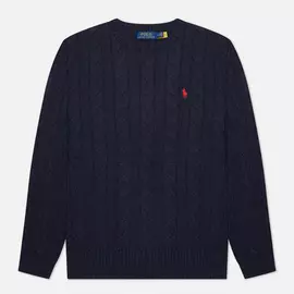 Мужской свитер Polo Ralph Lauren Driver Cotton Cable, цвет синий, размер XL