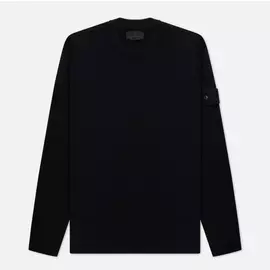 Мужской свитер Stone Island Ghost Piece Wool Crew Neck, цвет чёрный, размер XXL