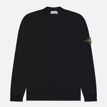 Мужской свитер Stone Island Light Raw Hand Organic Cotton, цвет чёрный, размер M