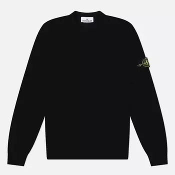 Мужской свитер Stone Island Light RWS Pure Wool, цвет чёрный, размер L