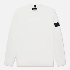 Мужской свитер Stone Island Shadow Project Classic Crew Neck Regular Fit, цвет белый, размер S