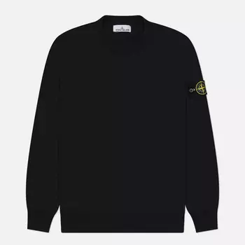 Мужской свитер Stone Island Soft Organic Cotton, цвет чёрный, размер S