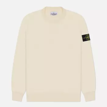 Мужской свитер Stone Island Soft Organic Cotton, цвет бежевый, размер S
