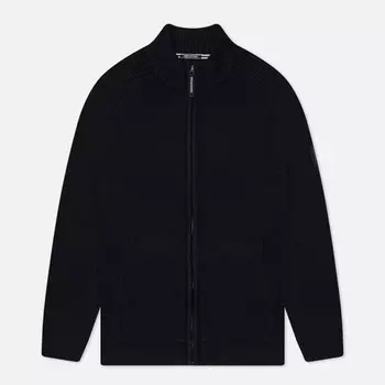 Мужской свитер Weekend Offender Dexter Zip Through Funnel Neck, цвет чёрный, размер S