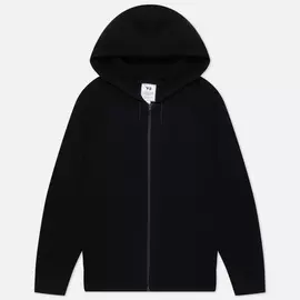 Мужской свитер Y-3 Classic Winter Knit Hooded Full-Zip, цвет чёрный, размер S
