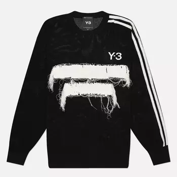 Мужской свитер Y-3 Graphic Knit Crew, цвет чёрный, размер XL