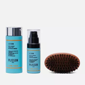 Набор по уходу за лицом и телом PLISSON Angel Beard, цвет голубой