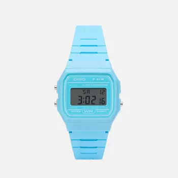 Наручные часы CASIO Collection F-91WC-2A, цвет голубой