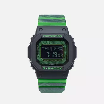 Наручные часы CASIO G-SHOCK DW-D5600TD-3 Time Distortion, цвет зелёный