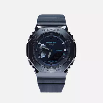Наручные часы CASIO G-SHOCK GM-2100N-2A Metal Covered CasiOak, цвет синий