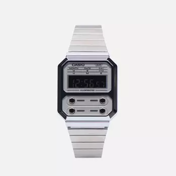 Наручные часы CASIO Vintage A100WE-7B, цвет серебряный