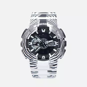Наручные часы CASIO x Wildlife Promising G-SHOCK GA-110WLP-7A Zebra, цвет белый