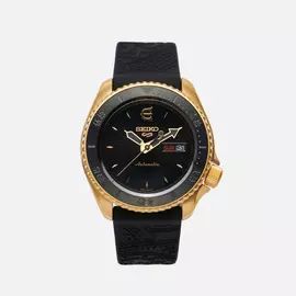 Наручные часы Seiko x Evisen Skateboards SRPF94K1S Seiko 5 Sports, цвет чёрный