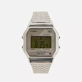 Наручные часы Timex T80, цвет серебряный