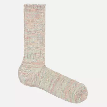 Носки Anonymous Ism 5 Color Mix Crew Rib, цвет бежевый, размер 44-46 EU