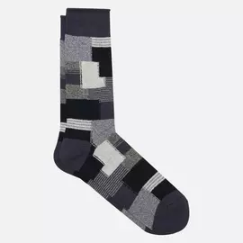 Носки Anonymous Ism Patchwork Crew, цвет чёрный, размер 44-46 EU