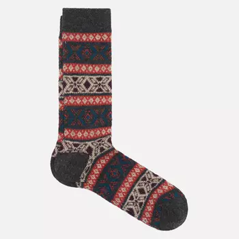 Носки Anonymous Ism Wool Jacquard Crew, цвет чёрный, размер 41-44 EU