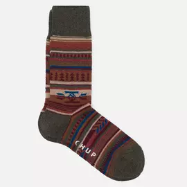 Носки CHUP by Glen Clyde Chinle, цвет оливковый, размер 44-46 EU