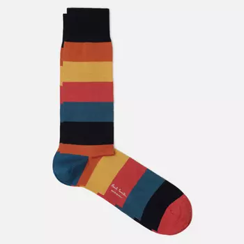 Носки Paul Smith Artist Stripe Block, цвет чёрный, размер 40-46 EU