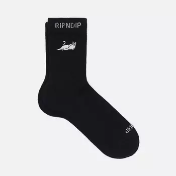Носки RIPNDIP Catstanza Mid, цвет чёрный, размер 40-46 EU
