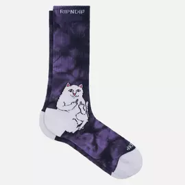 Носки RIPNDIP Lord Nermal, цвет фиолетовый, размер 40-46 EU