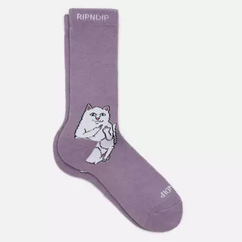 Носки RIPNDIP Lord Nermal, цвет фиолетовый, размер 40-46 EU