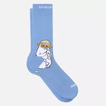Носки RIPNDIP Nermal Thompson, цвет синий, размер 40-46 EU