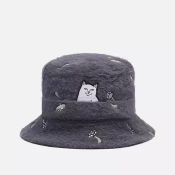 Панама RIPNDIP Lord Nermal Euphoria Sherpa, цвет серый