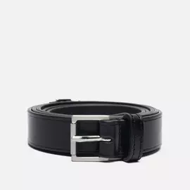 Ремень Maison Margiela Basic Logo Leather, цвет чёрный, размер 110