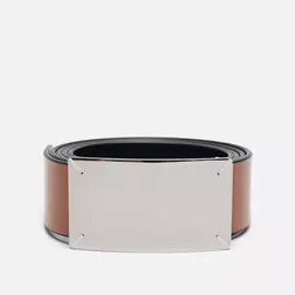 Ремень Maison Margiela Four Stitch Buckle Leather, цвет коричневый, размер 110