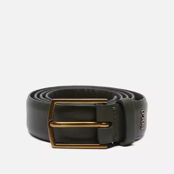 Ремень Polo Ralph Lauren Smooth Leather Metallic Polo Medium, цвет зелёный, размер 36