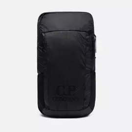 Рюкзак C.P. Company Nylon Rubbered Garment Dyed Logo, цвет чёрный