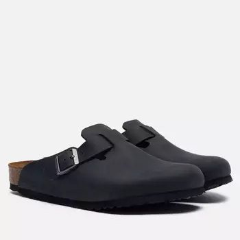 Сандалии Birkenstock Boston Leather, цвет чёрный, размер 41 EU