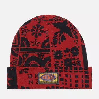 Шапка Bronze 56K Azulejo, цвет красный