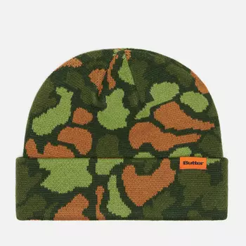 Шапка Butter Goods Camo, цвет зелёный