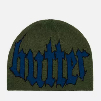 Шапка Butter Goods Crop Beanie, цвет зелёный