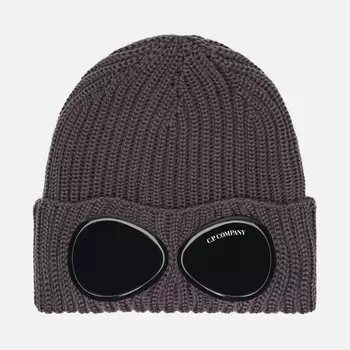 Шапка C.P. Company Extra Fine Goggle, цвет фиолетовый