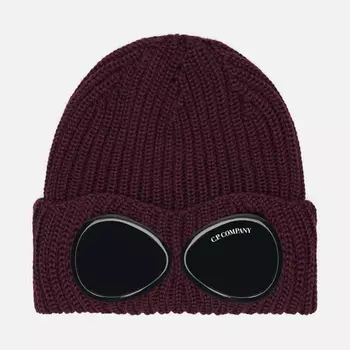 Шапка C.P. Company Extra Fine Goggle, цвет фиолетовый