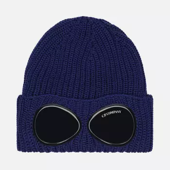 Шапка C.P. Company Extra Fine Goggle, цвет синий