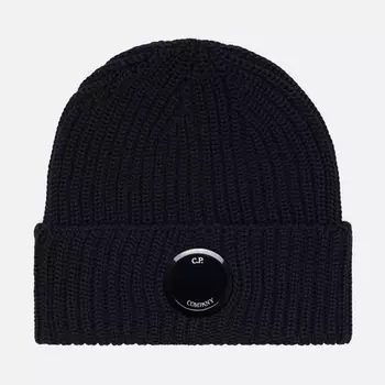Шапка C.P. Company Extra Fine Lens, цвет синий