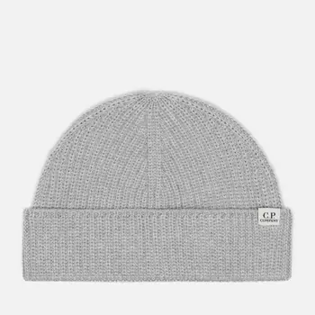 Шапка C.P. Company Extrafine Merino Fisherman, цвет серый