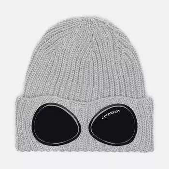 Шапка C.P. Company Extrafine Merino Wool Goggle Lenses, цвет серый
