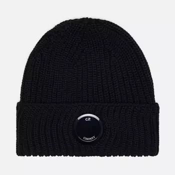 Шапка C.P. Company Extrafine Merino Wool Lens, цвет чёрный