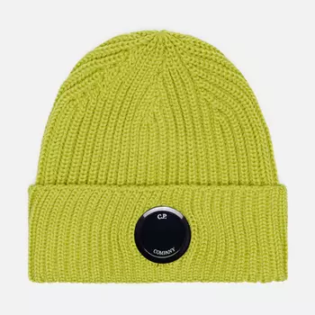 Шапка C.P. Company Extrafine Merino Wool Lens, цвет зелёный
