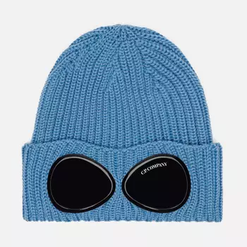 Шапка C.P. Company Extrafine Merino Wool Goggle Lenses, цвет голубой